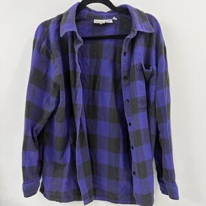 Purple Plaid Flannel - 100% Cotton